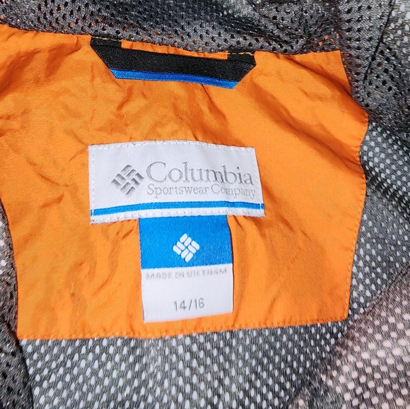 Boys Columbia Jacket Windbreaker size 14-16 Omni-Shield Waterproof Full Zip - Picture 4 of 8